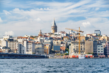 Fototapeta premium Istanbul skyline. Amazing view of the Galata Tower.