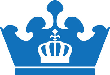 Crown icon, queen king crown icon vector