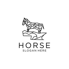 Horse  logo design inspiration Vector Design Template