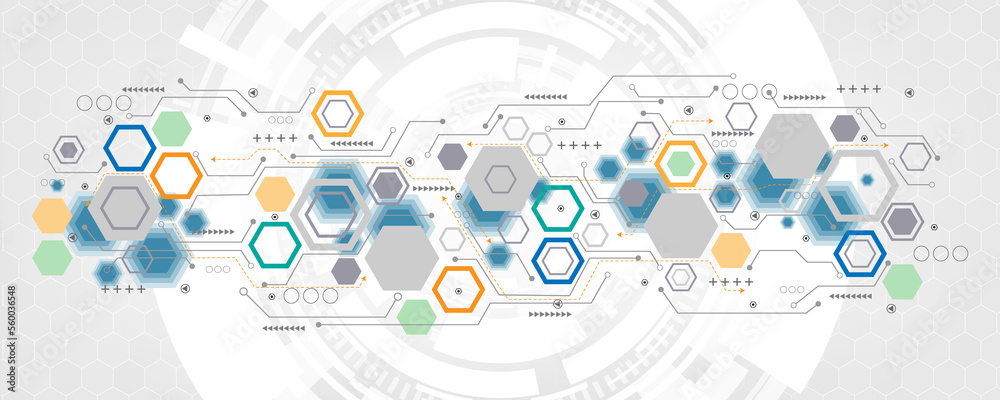 Wall mural abstract background image technology circuit board concept