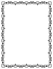 vector frames black on a white background