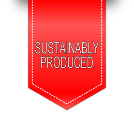 Sustainably Produced label - illustration