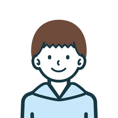 笑顔の男の子のバストショット1