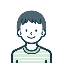 笑顔の男の子のバストショット2