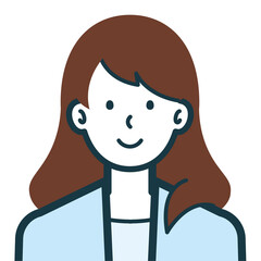 笑顔のビジネスウーマンのバストショット3