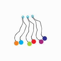  lato lato game ilustration icon logo vector image  © Jozjozan Std.