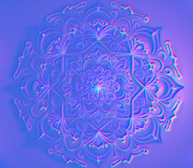 Mandala circular pattern, ai illustration