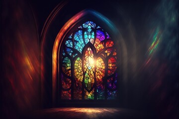 stained_glass_230110_03 Generative AI