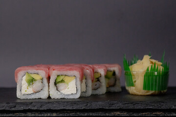Sush rolls for menu 