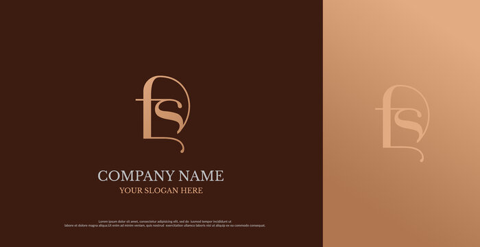 Initial FS Logo Design Vector 