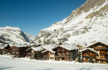 Station de ski, Val D'Isere, région Auvergne Rhône Alpes, Savoie, 73, France