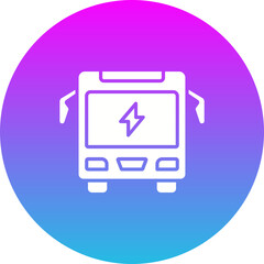 Electric Bus Icon