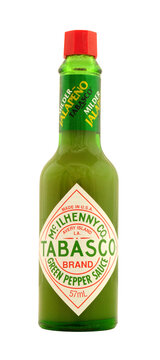 Mcilhenny Co jalapeno Tabasco brand milder green pepper sauce in a 57ml bottle
