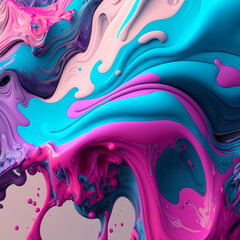 A paint splash colorfull rainbow paint or ink design - 560051320