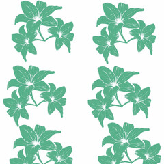 green leaves pattern