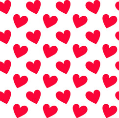 Simple seamless pattern Red hearts png