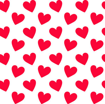 Simple seamless pattern Red hearts png