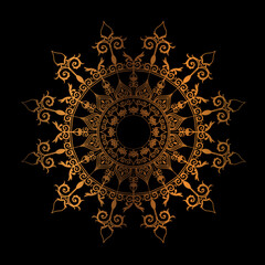 Luxury Arabesque Mandala Background Design in Vector 