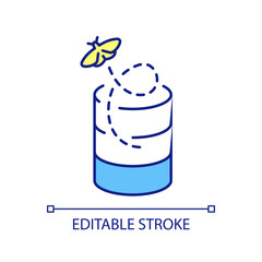 Protect from leak data RGB color icon. Avoid overprovisioning risk. Information storage security. Isolated vector illustration. Simple filled line drawing. Editable stroke. Arial font used