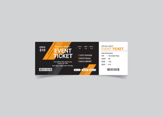 Event Ticket Vector Template 131