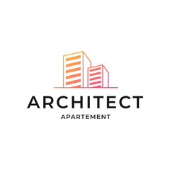 Architech Construction Solutions Vector Logo Template. Architect Construction Idea