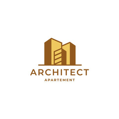 Architech Construction Solutions Vector Logo Template. Architect Construction Idea