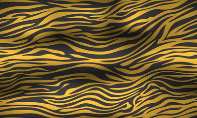 stripe animals jungle gold tiger zebra fur texture pattern seamless repeating orange and black. print - 560069167