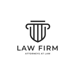 law firm logo in white background