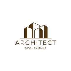 Architech Construction Solutions Vector Logo Template. Architect Construction Idea