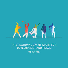 International sports day illustration
