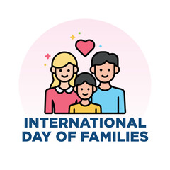 Vector illustration for an international day of families