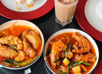 fried shrimp with rice