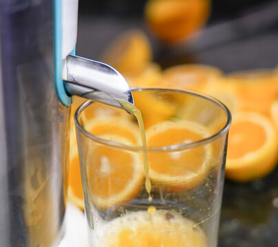 squeezing orange juice. Immunity and protection against viruses and bacteria