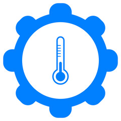 Thermometer und Zahnrad