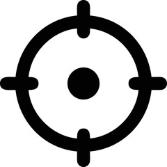 focus icon symbol in a white background, goal target icon symbol on the white background