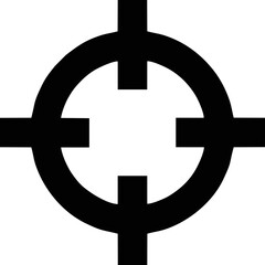 focus icon symbol in a white background, goal target icon symbol on the white background