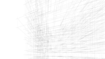 abstract architectural background 3d illustration