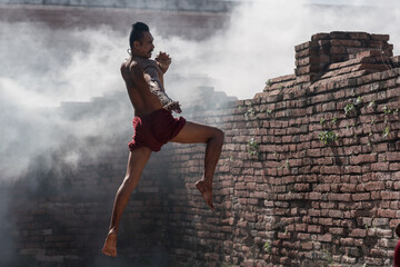 Fototapeta na wymiar Muay Thai martial arts