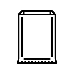 food grade bag line icon vector. food grade bag sign. isolated contour symbol black illustration
