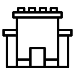 Fototapeta premium sand castle line 
