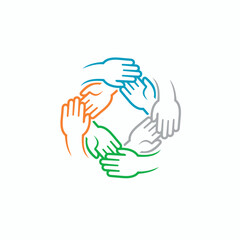 hand drawn illustration for charity or donation, vector art.
