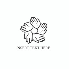 hand drawn illustration for charity or donation, vector art.
