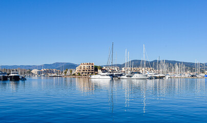 Port Cogolin France winter day