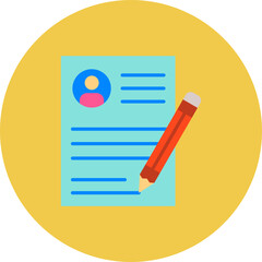 Edit Multicolor Circle Flat Icon