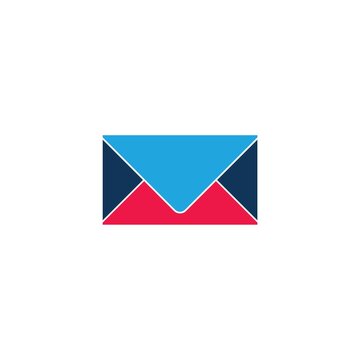 Mail and e mail envelope icon illustration
