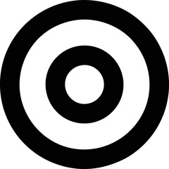 focus icon symbol in a white background, goal target icon symbol on the white background