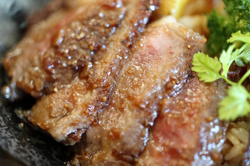 淡路牛のステーキ