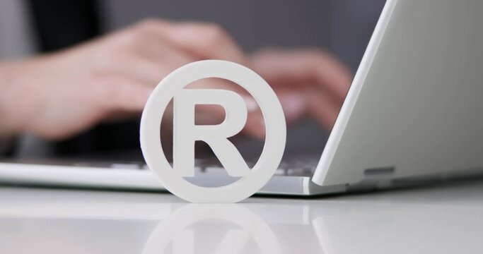 Copyright Symbol Protection Sign. Register Trademark