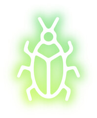 Collection of butterflies and insects neon