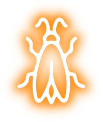 Collection of butterflies and insects neon